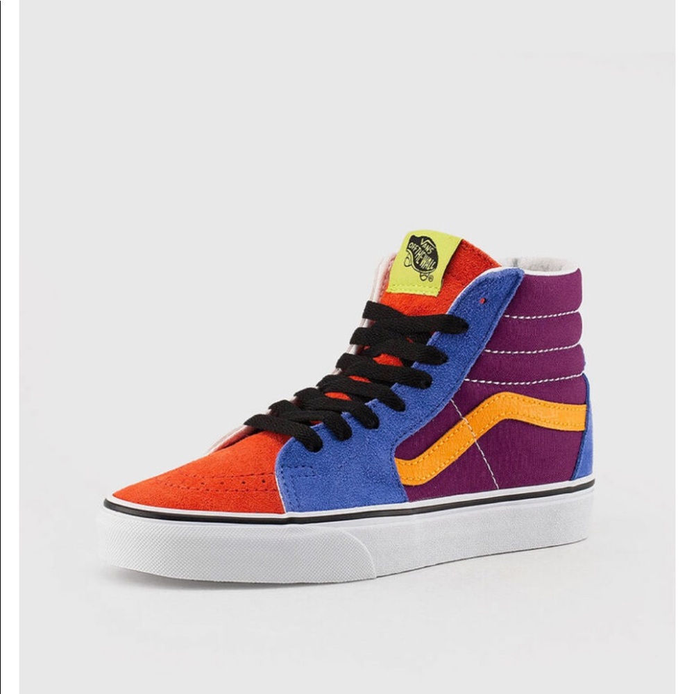 Boys grade school mix and match vans high tops